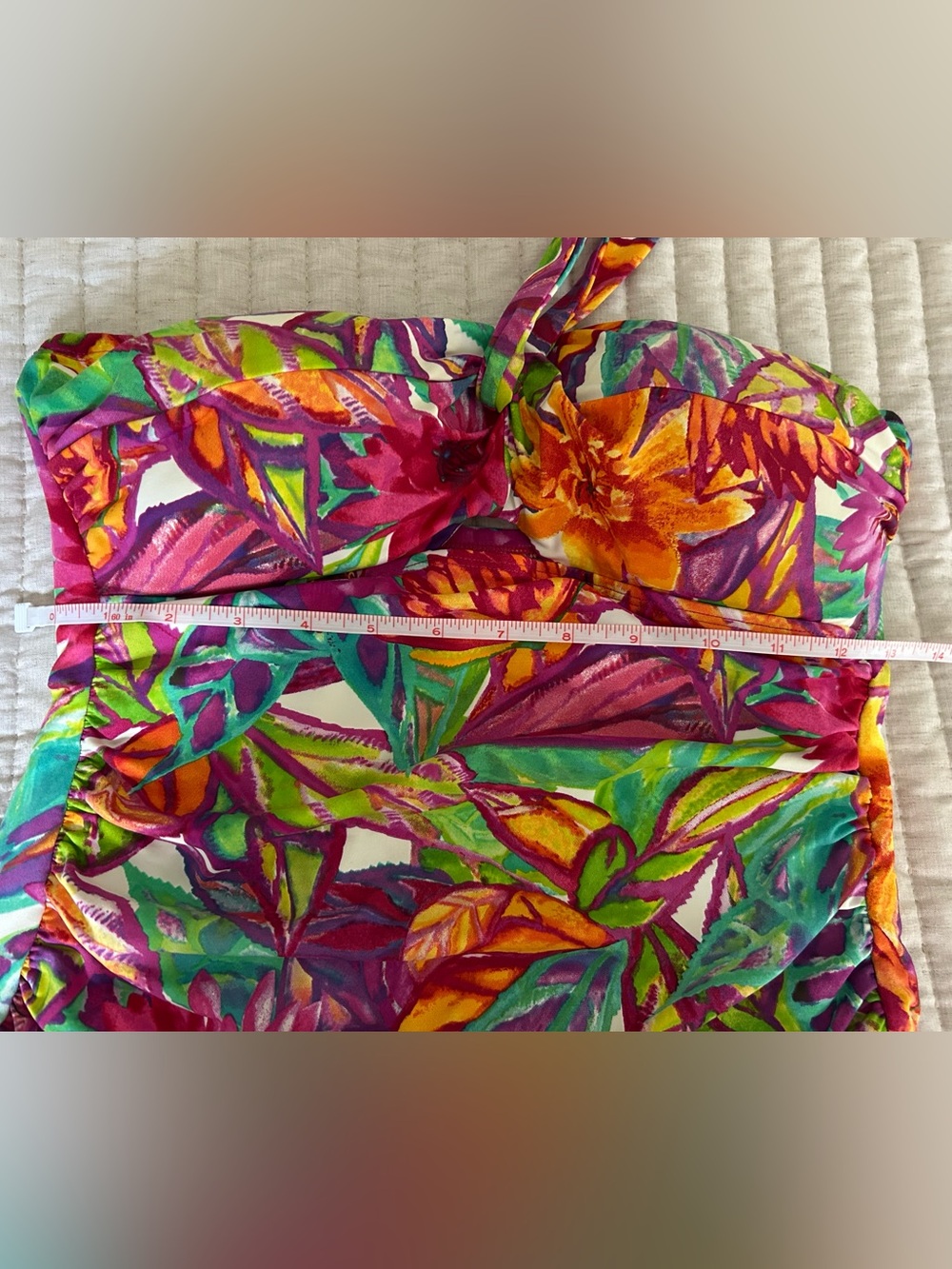 Ralph Lauren Multi Color Tropical Halter One-Piece Swimsuit - Picture 10 of 11